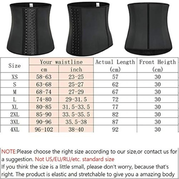 NEW Latex Waist trainer with steel boning - Picture 3 of 7